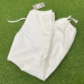 00s Nike Parachute Cargo Joggers White Small