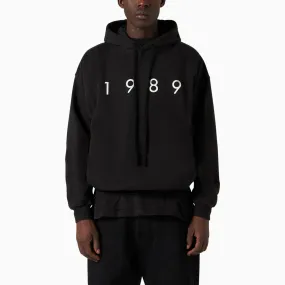 1989 STUDIO    1989 Studio 1989 Logo Black Cotton Hoodie