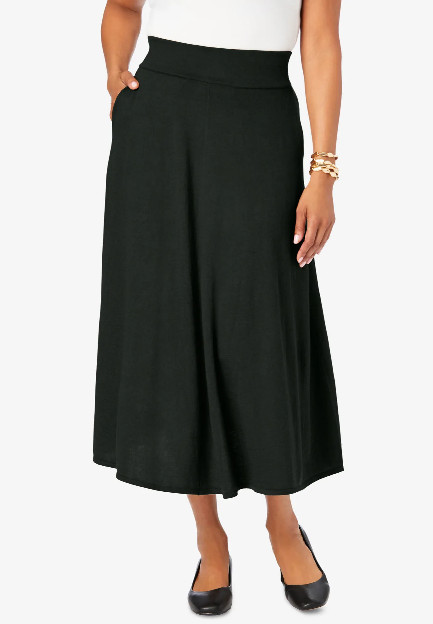 A-Line Cashmere Skirt