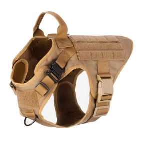 Adjustable German Shepherd Tactical Dog Harness Vest With Handle