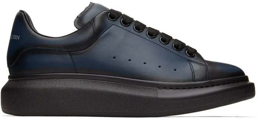 Alexander McQueen Black & Blue Oversized Sneakers