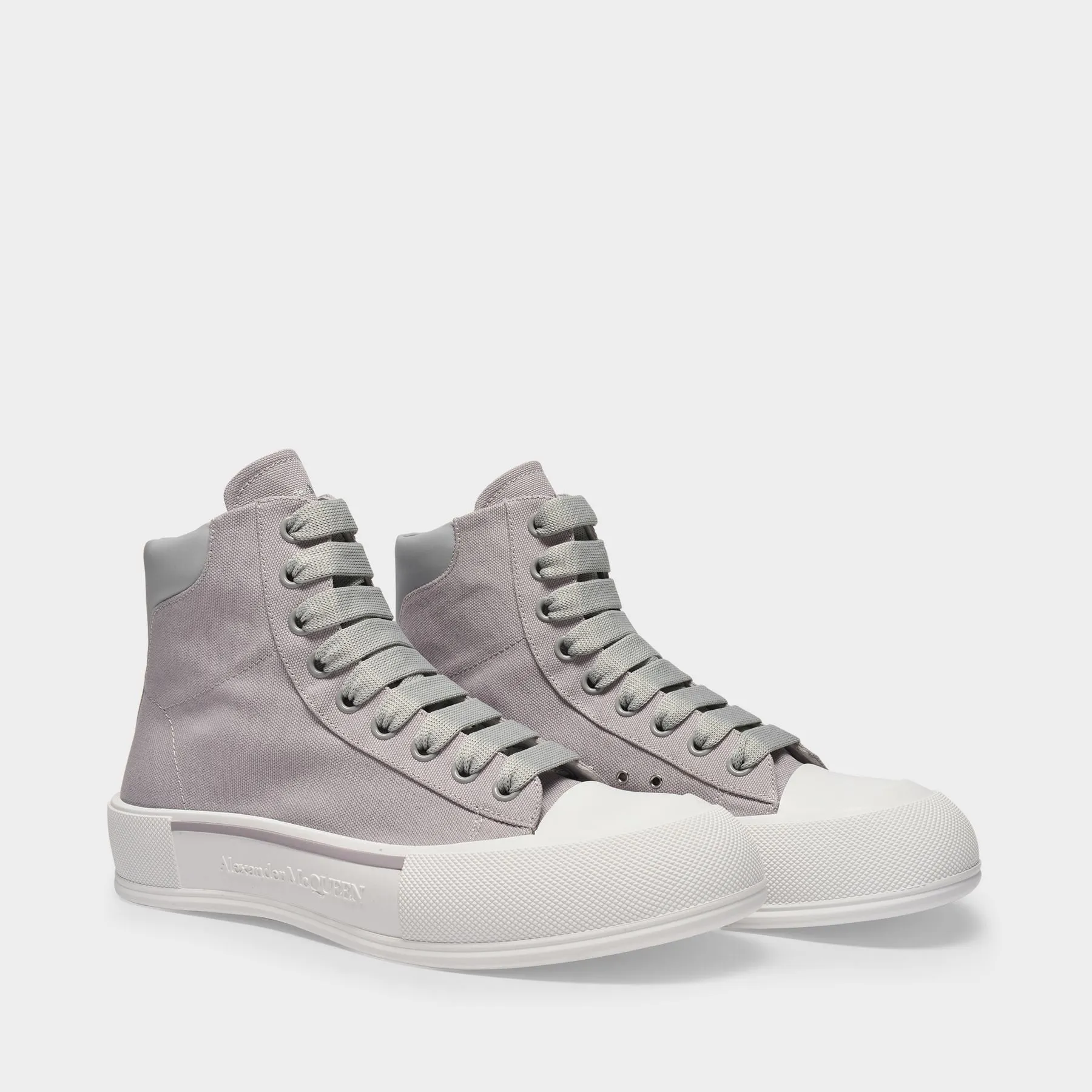 Alexander McQueen  Sneakers Deck en Toile Grise