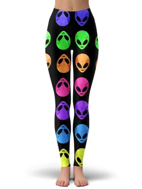 Alien Pattern Leggings (Clearance)