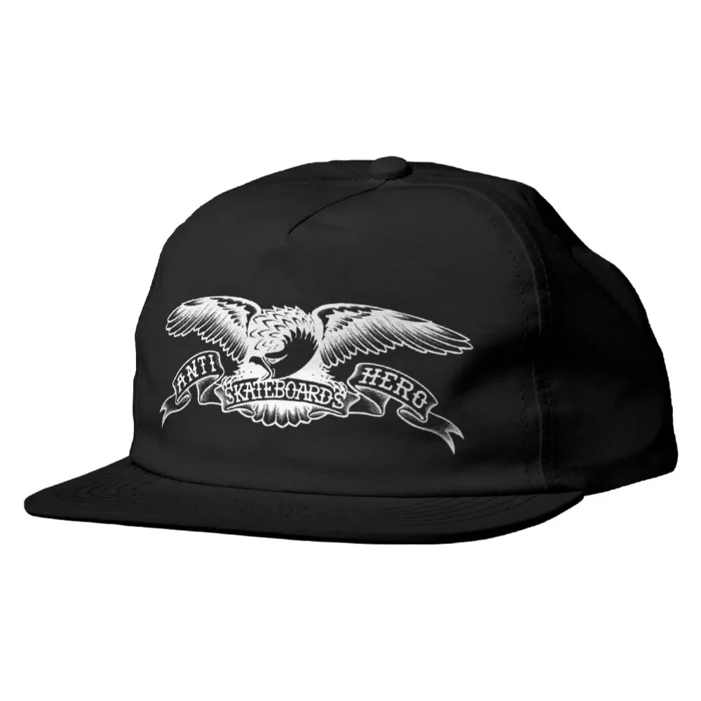 Anti-Hero Basic Eagle Snapback Hat Black