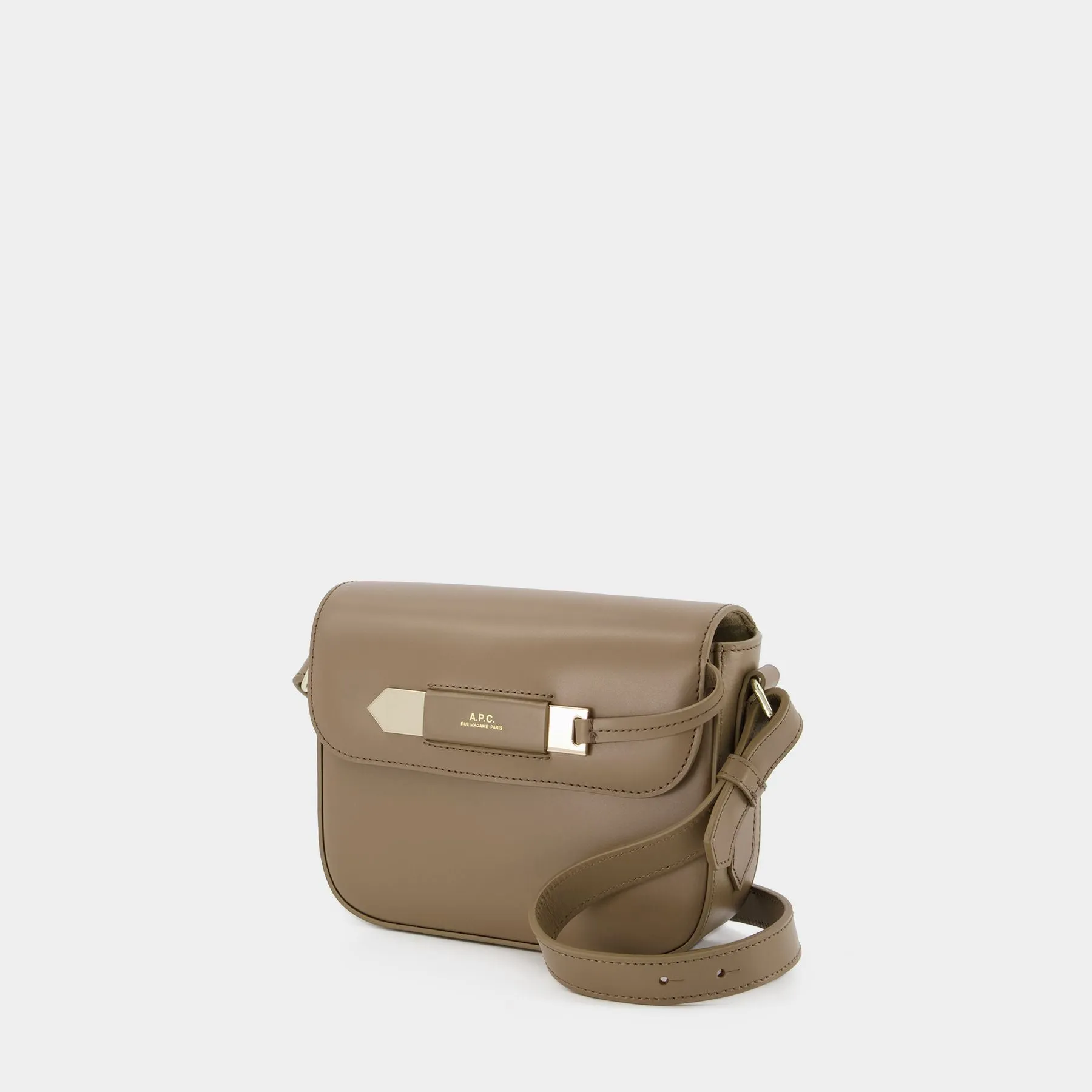 A.P.C.  Charlotte Small Hobo Bag - A.P.C. - Greige - Leather