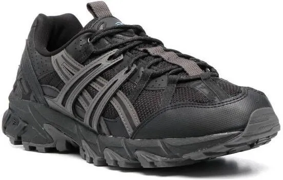 ASICS logo-patch lace-up sneakers Black