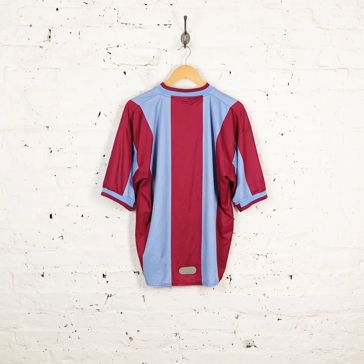 Aston Villa 1999 Reebok Home Football Shirt - Maroon/Blue - L