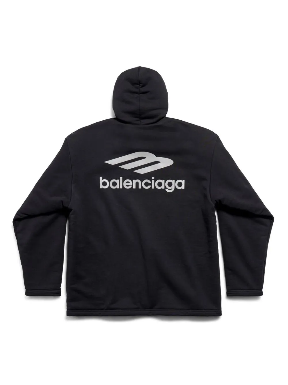 Balenciaga    Balenciaga 3 B Sports Icon Water Repellent Cotton Hoodie