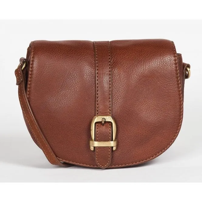 Barbour  Womens Laire Brown Leather Saddle Bag LBA0349BR11