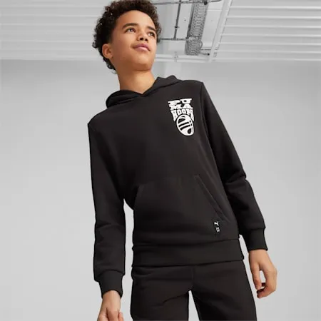 BASKETBALL BLUEPRINT Hoodie - Youth 8-16 years | PUMA Black | PUMA Sports | PUMA 