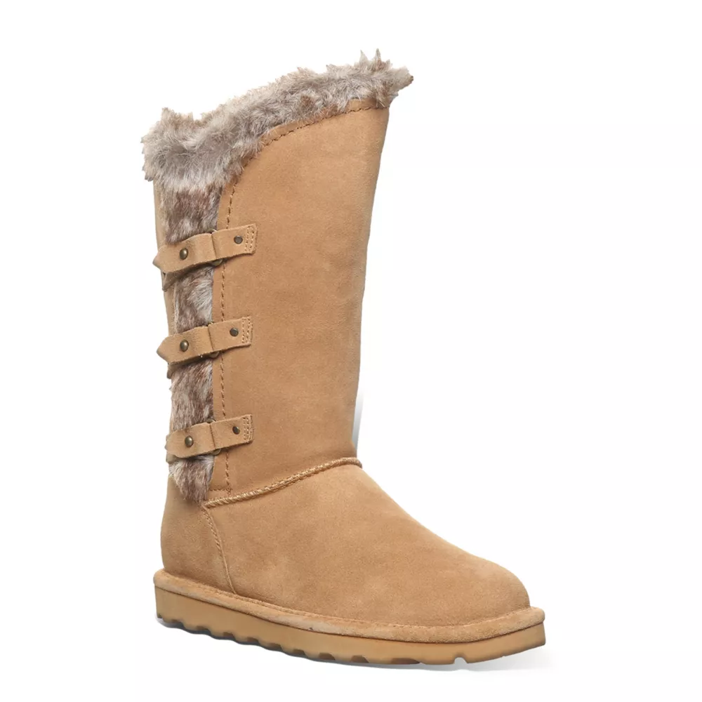 BEARPAW  WOMENS EMERY WATER RESISTANT FAUX FUR BOOT