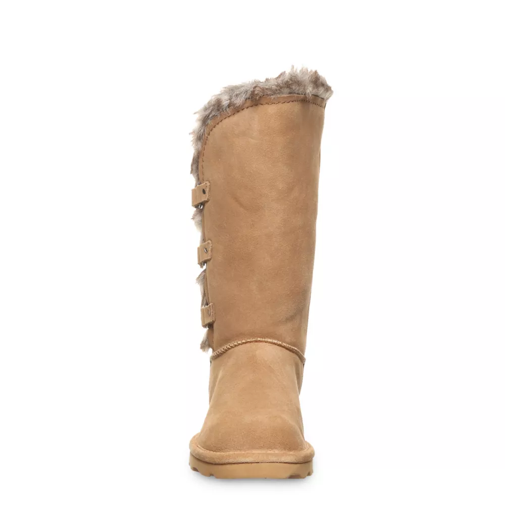 BEARPAW  WOMENS EMERY WATER RESISTANT FAUX FUR BOOT