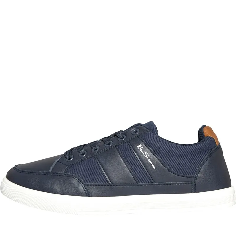 Ben Sherman Mens Cooper Trainers Navy/Tan