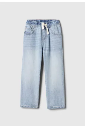 Blue UltraSoft Pull On Baggy Jeans (6mths-5yrs)