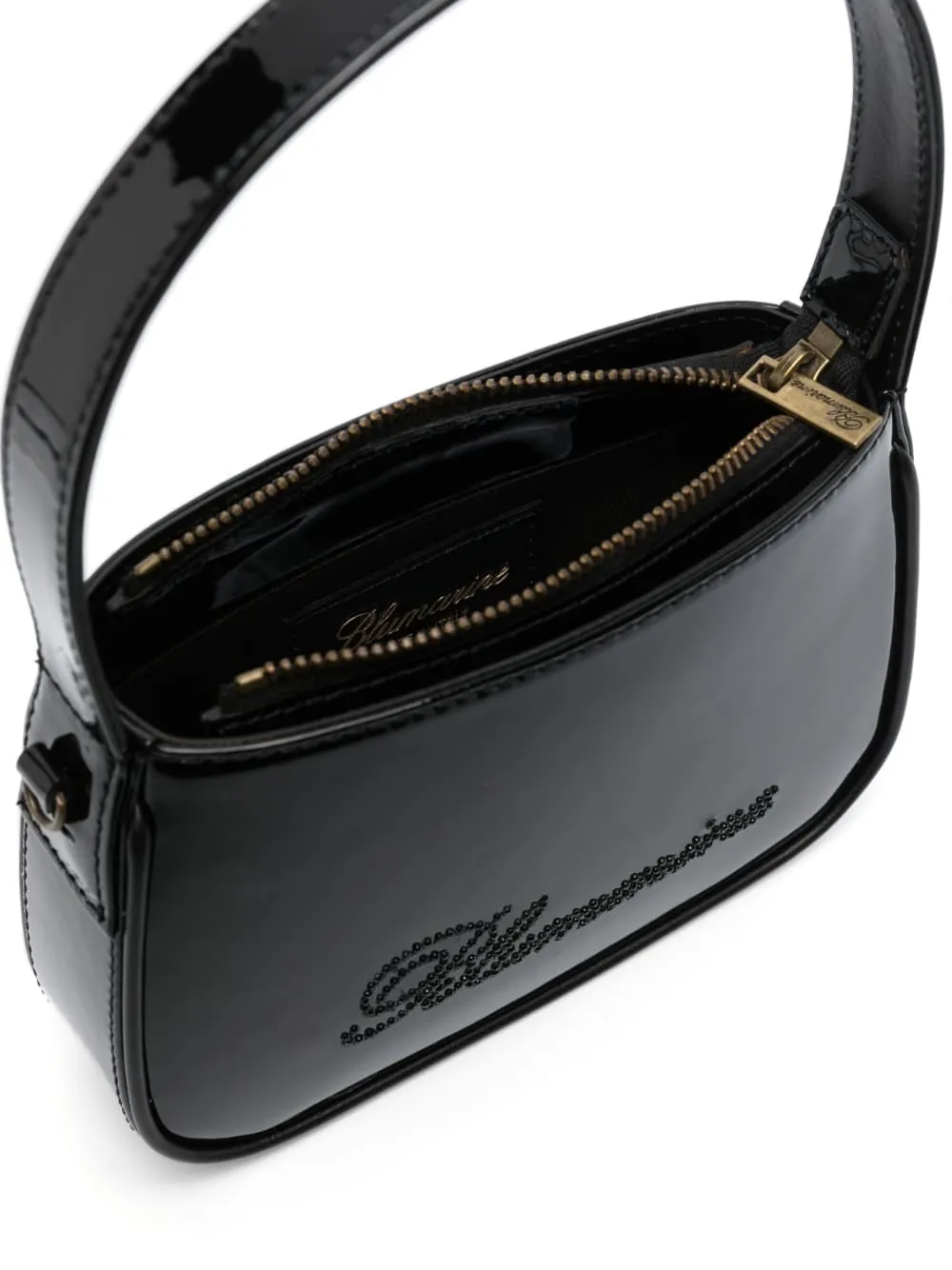 Blumarine    Blumarine Logo Patent Leather Handbag