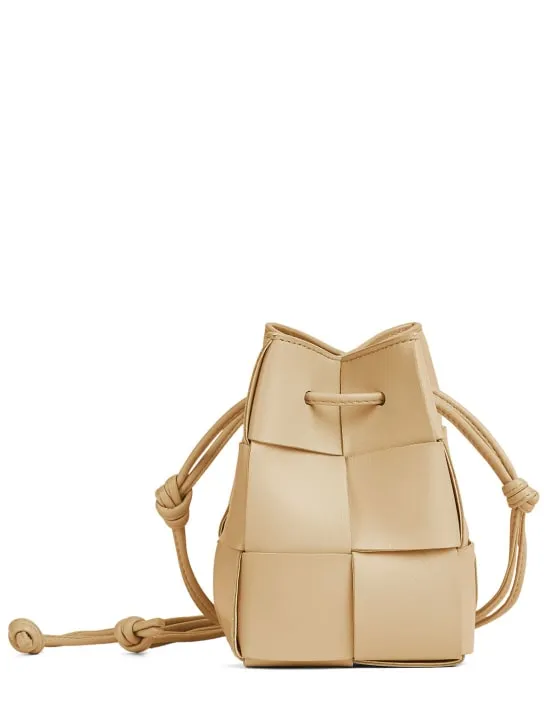 Bottega Veneta   Mini Cassette leather bucket bag 