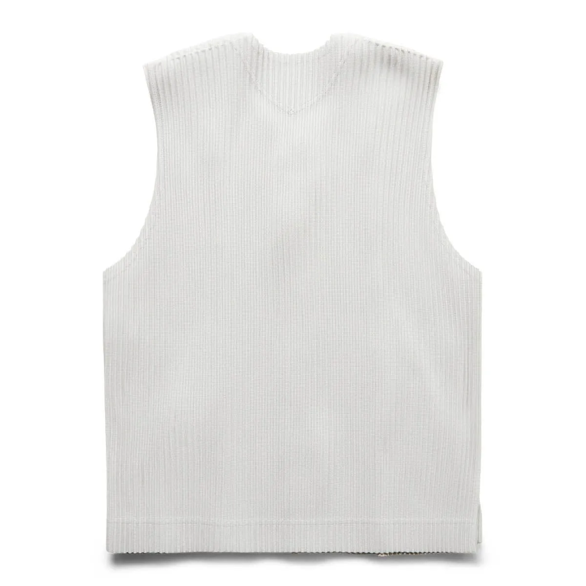 BOW PLEATED VEST PEARL GRAY | Bodega