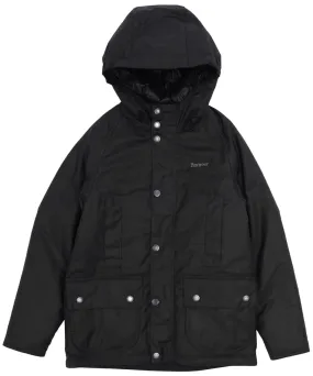 Boy’s Barbour Hooded Beaufort Wax Jacket - 6-9yrs