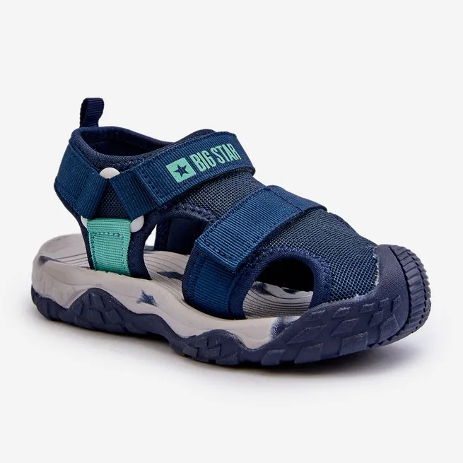 Boys' Velcro Sandals Big Star NN374236 Navy Blue