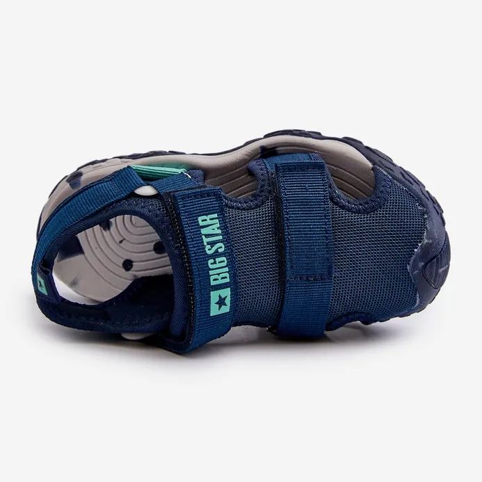 Boys' Velcro Sandals Big Star NN374236 Navy Blue