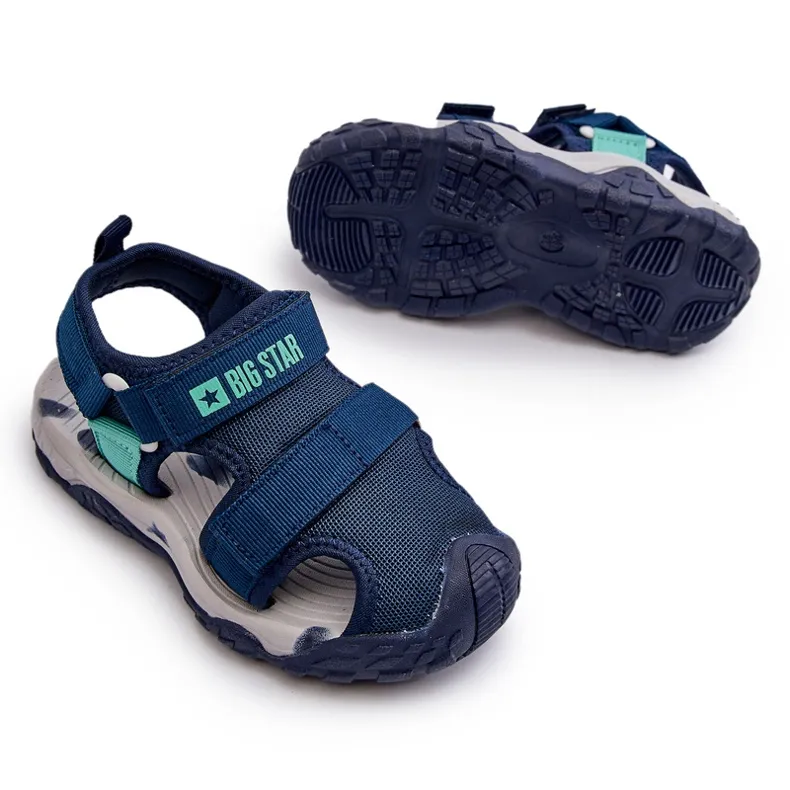 Boys' Velcro Sandals Big Star NN374236 Navy Blue