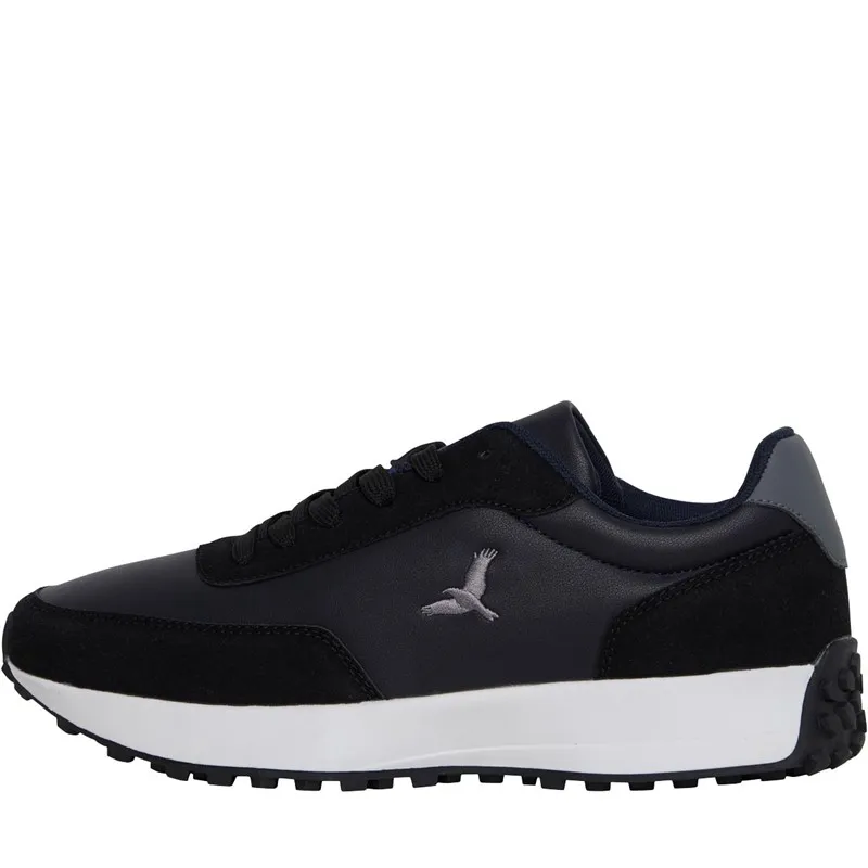 Brave Soul Mens Stavanger Trainers Navy/Black