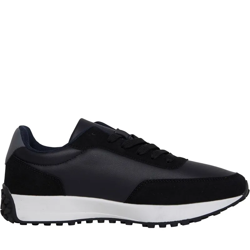 Brave Soul Mens Stavanger Trainers Navy/Black