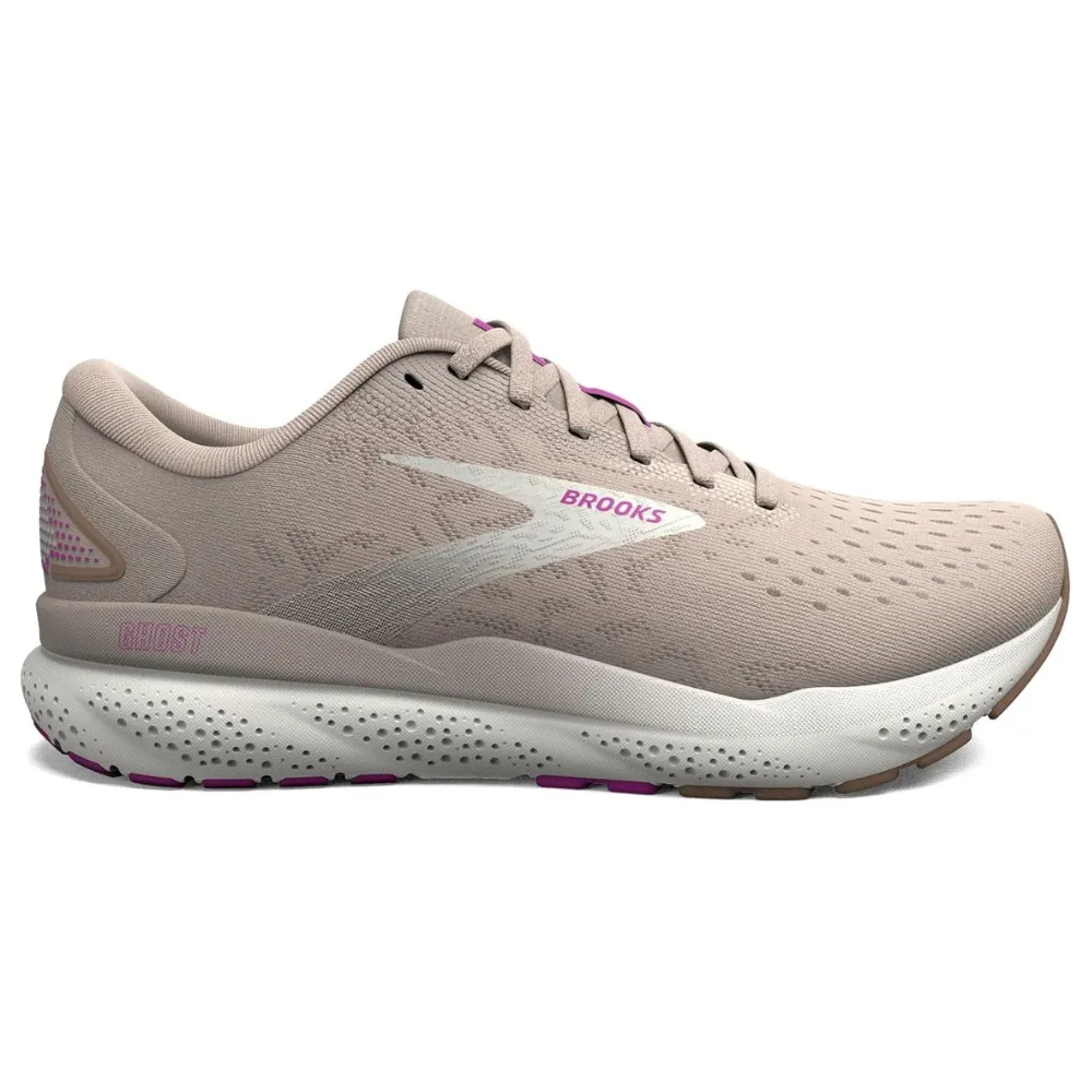 Brooks Ghost 16 Almond Peach/Coconut/Purple Running Shoe (Women's)