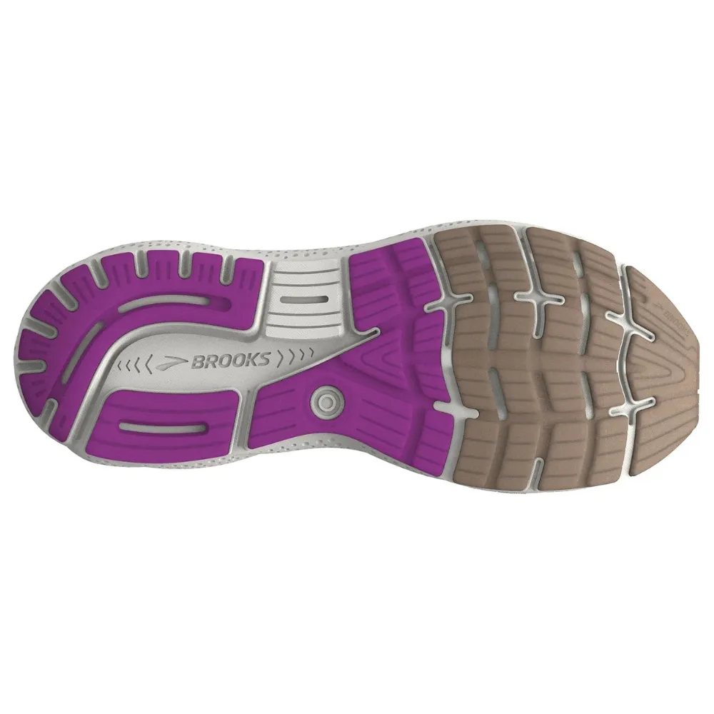 Brooks Ghost 16 Almond Peach/Coconut/Purple Running Shoe (Women's)