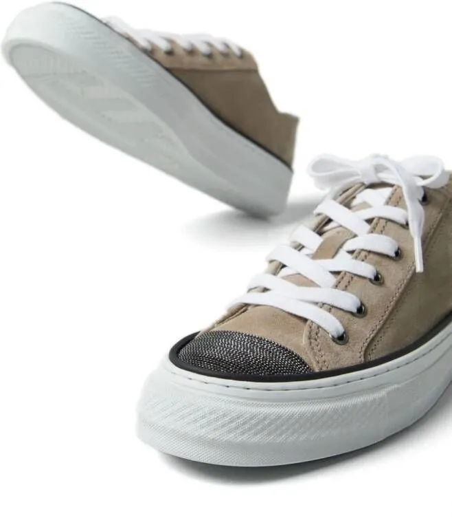 Brunello Cucinelli Monili-toecap sneakers Brown