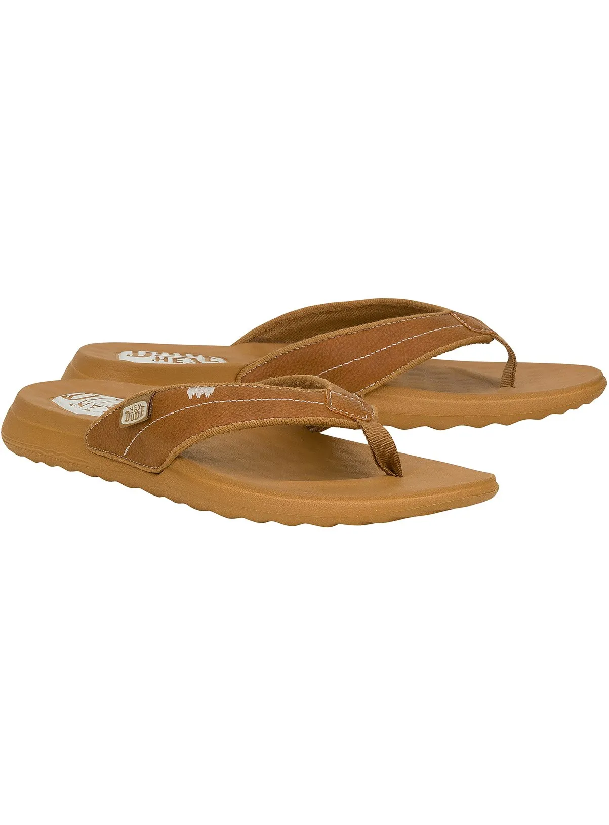 Buy HEYDUDE Christi Flip Flop Cognac 7 | Sandals | Tu