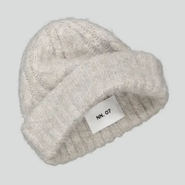 Cable Hat 6512 (Light Grey Melange)