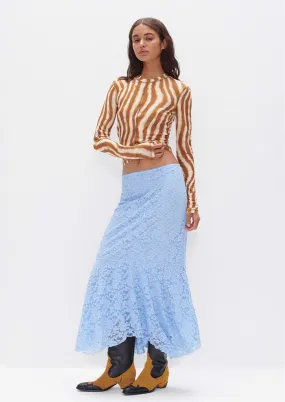 Carissa Skirt - Sky Lace