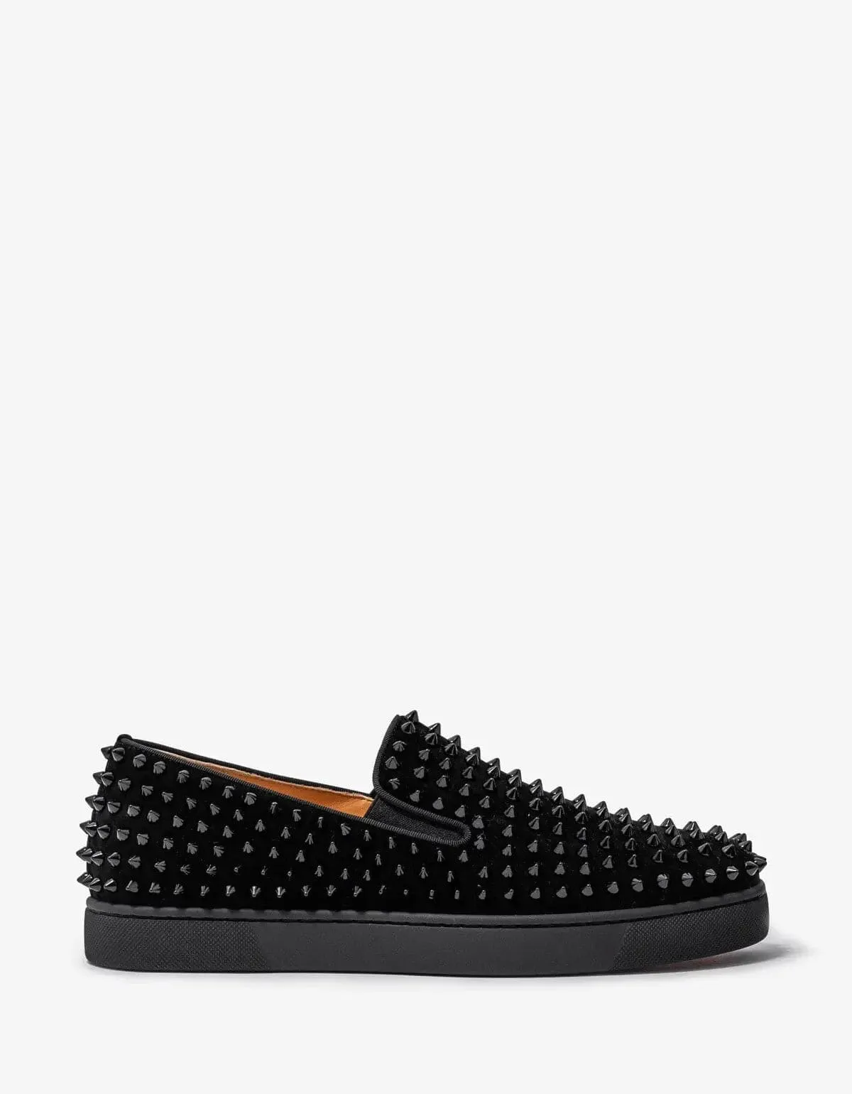 Christian Louboutin Roller-Boat Black Suede Trainers