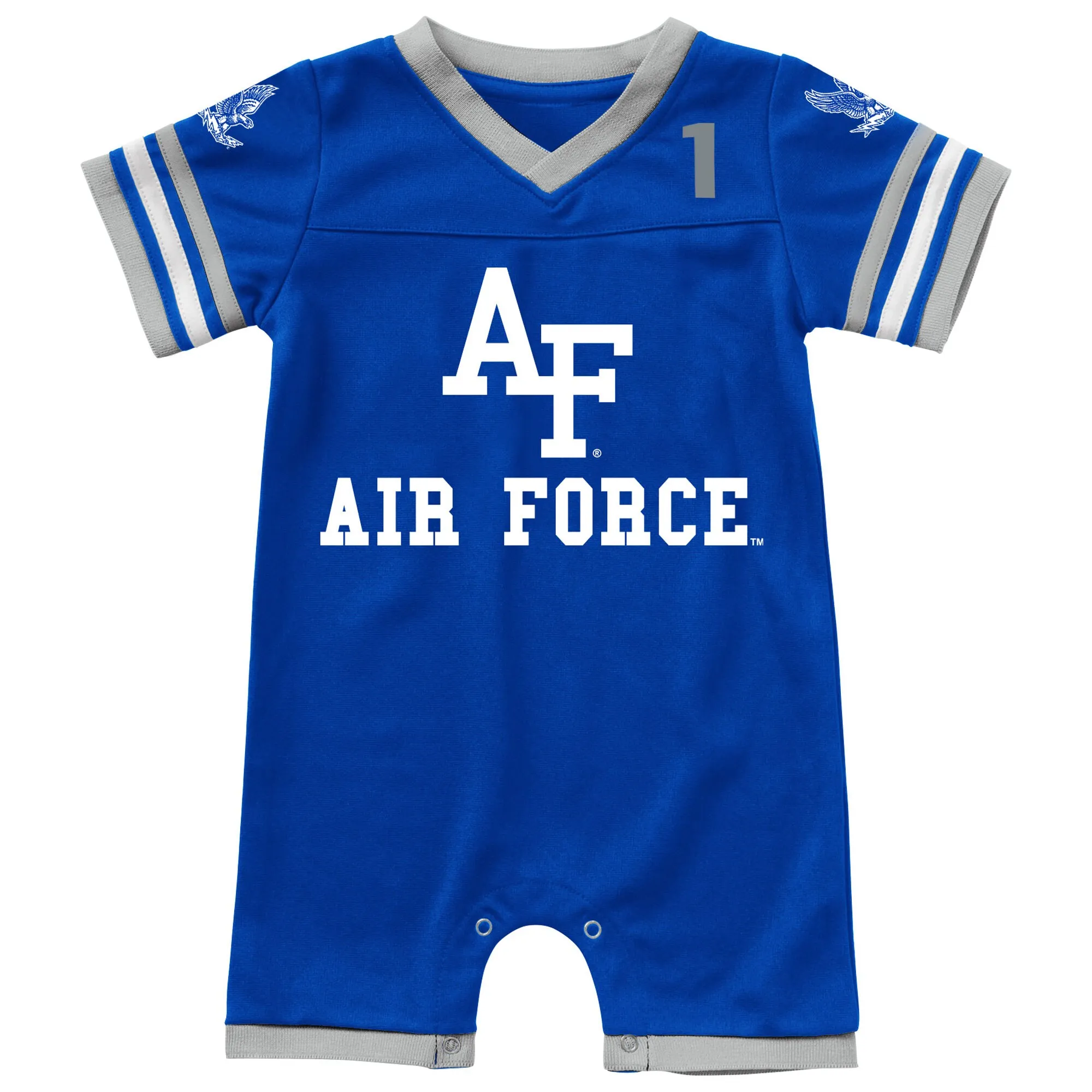 Colosseum Air Force Falcons Newborn & Infant Royal Bumpo Football Romper