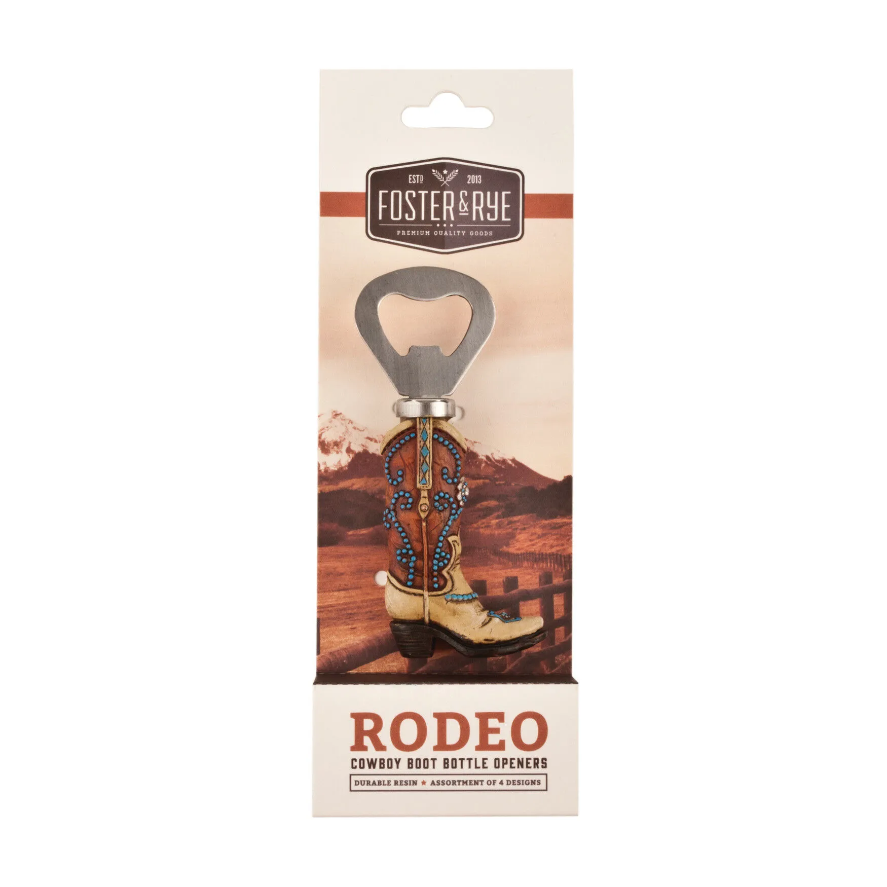 Cowboy Boot Bottle Openers, Set Of 4