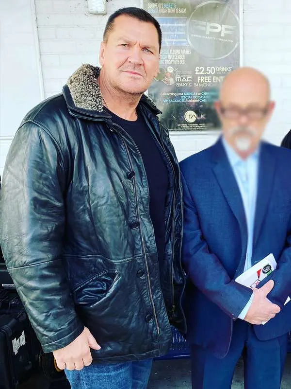 Craig Fairbrass Rise of the Footsoldier 2023 Black Leather Jacket