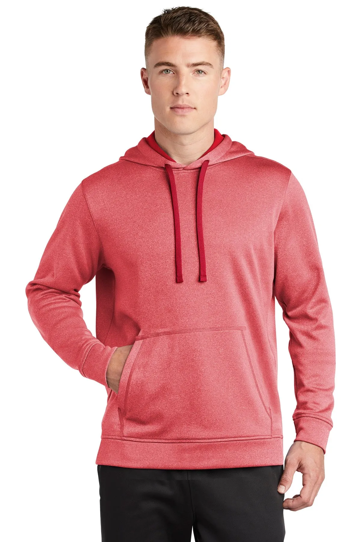 Custom Embroidered - Sport-Tek  PosiCharge  Sport-Wick  Heather Fleece Hooded Pullover. ST264