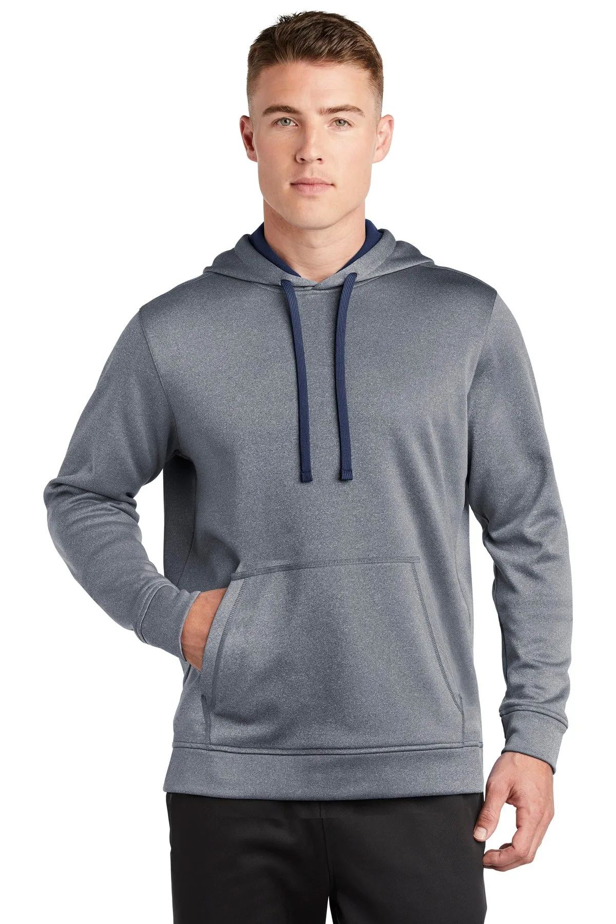 Custom Embroidered - Sport-Tek  PosiCharge  Sport-Wick  Heather Fleece Hooded Pullover. ST264