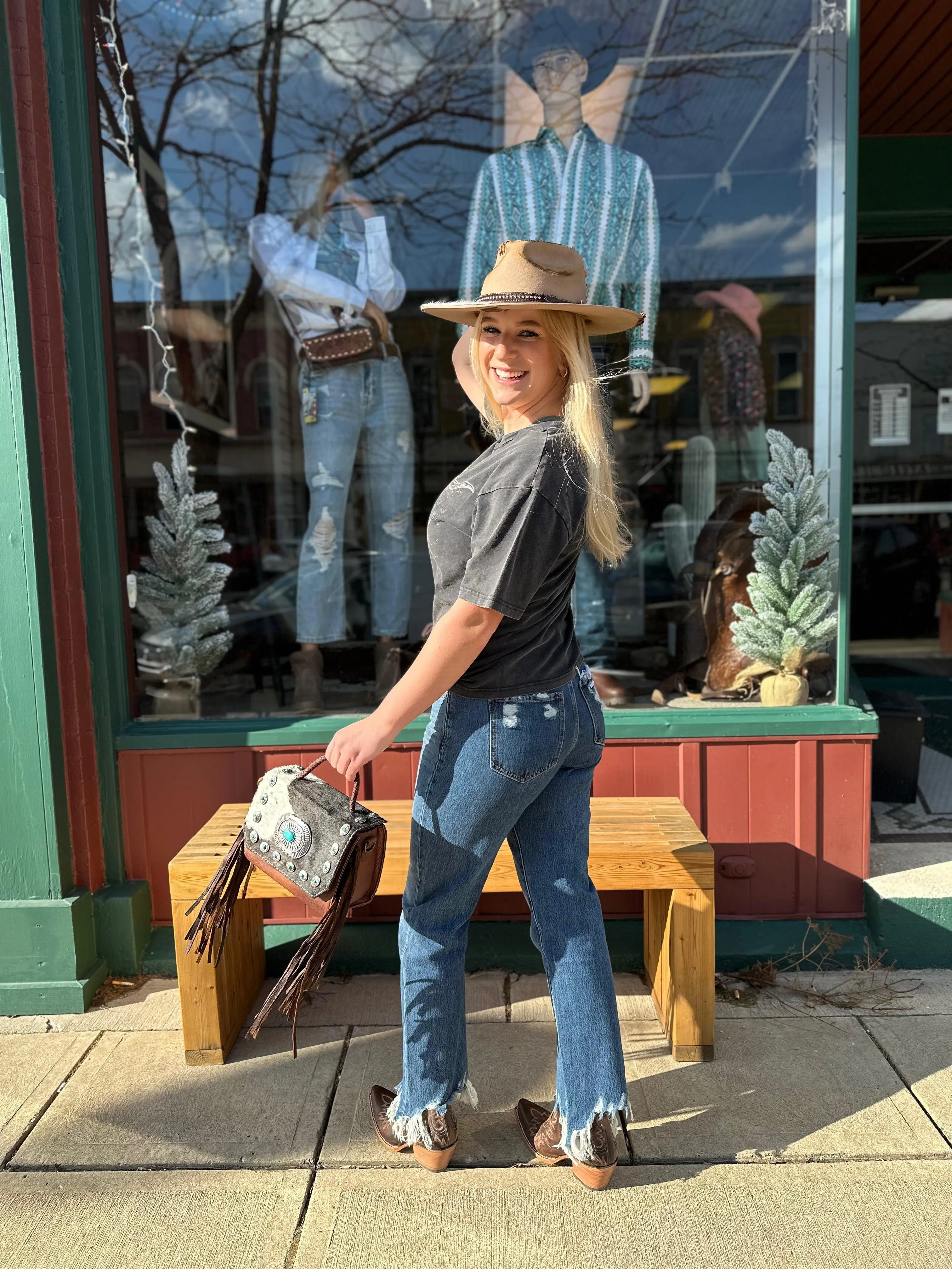 Custom Outback Trading Company Hat LA Pine Wool Not My First Rodeo Cowgirl Hat