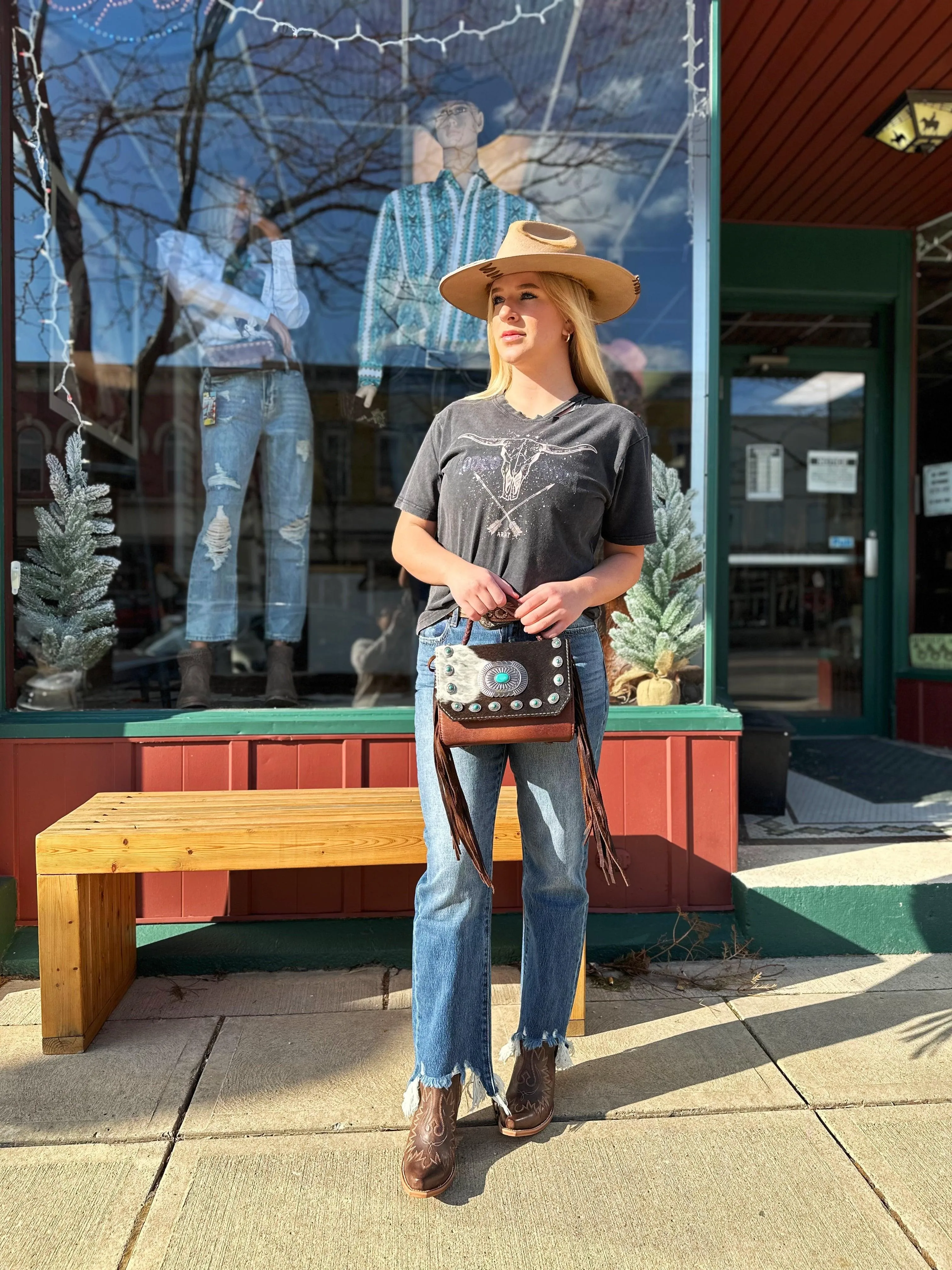 Custom Outback Trading Company Hat LA Pine Wool Not My First Rodeo Cowgirl Hat