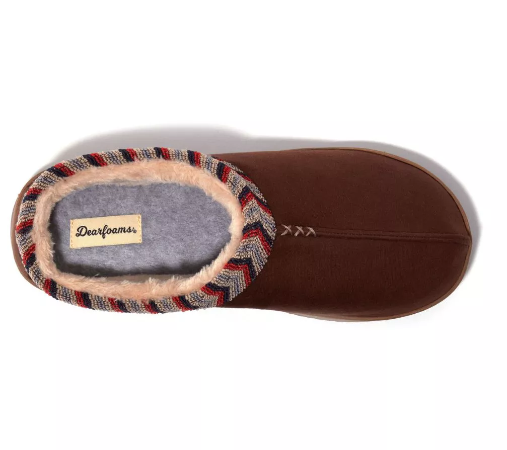 Dearfoams Men's Indoor/Outdoor Slip On Clog Slipper - Warner