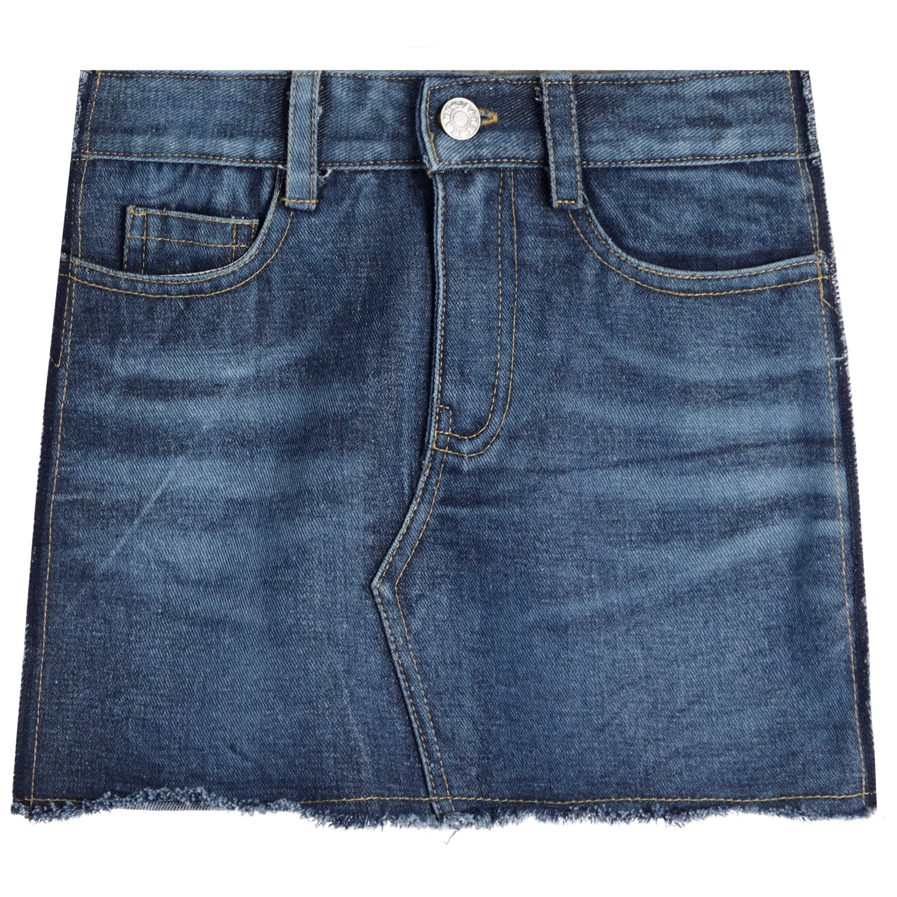 Denim Front Skirt