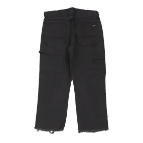 Dickies Carpenter Trousers - 36W 25L Black Cotton