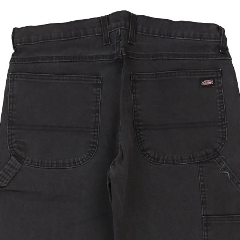 Dickies Carpenter Trousers - 36W 25L Black Cotton