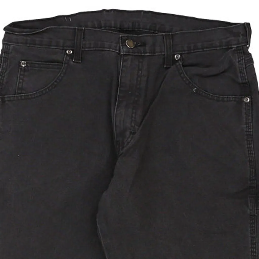 Dickies Carpenter Trousers - 36W 25L Black Cotton