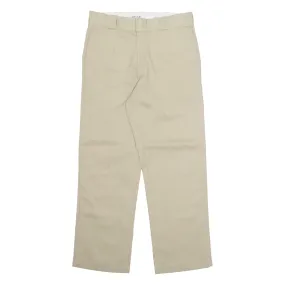 DICKIES Chino Mens Trousers Beige Regular Straight W32 L30