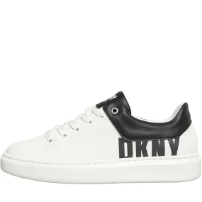 DKNY Junior Logo Print Trainers White