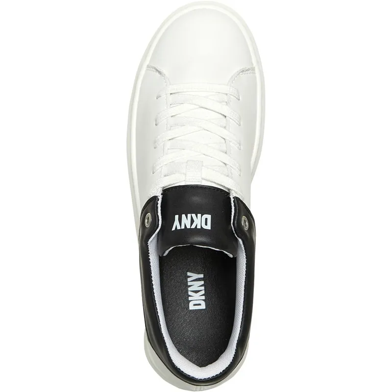 DKNY Junior Logo Print Trainers White