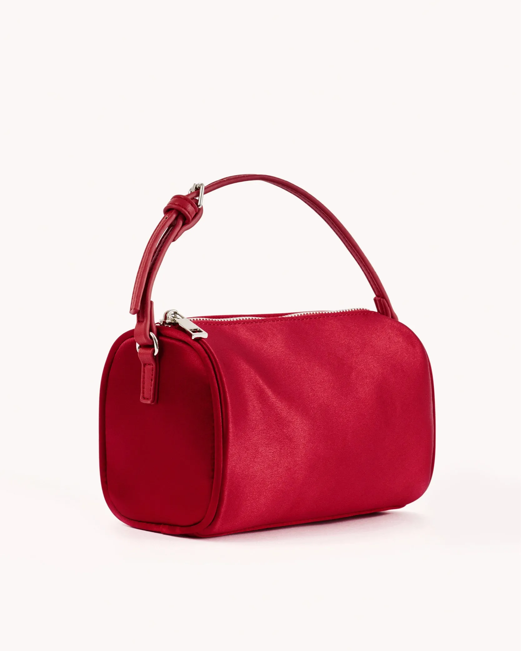 DONNA HANDLE BAG - SAFFRON SATIN